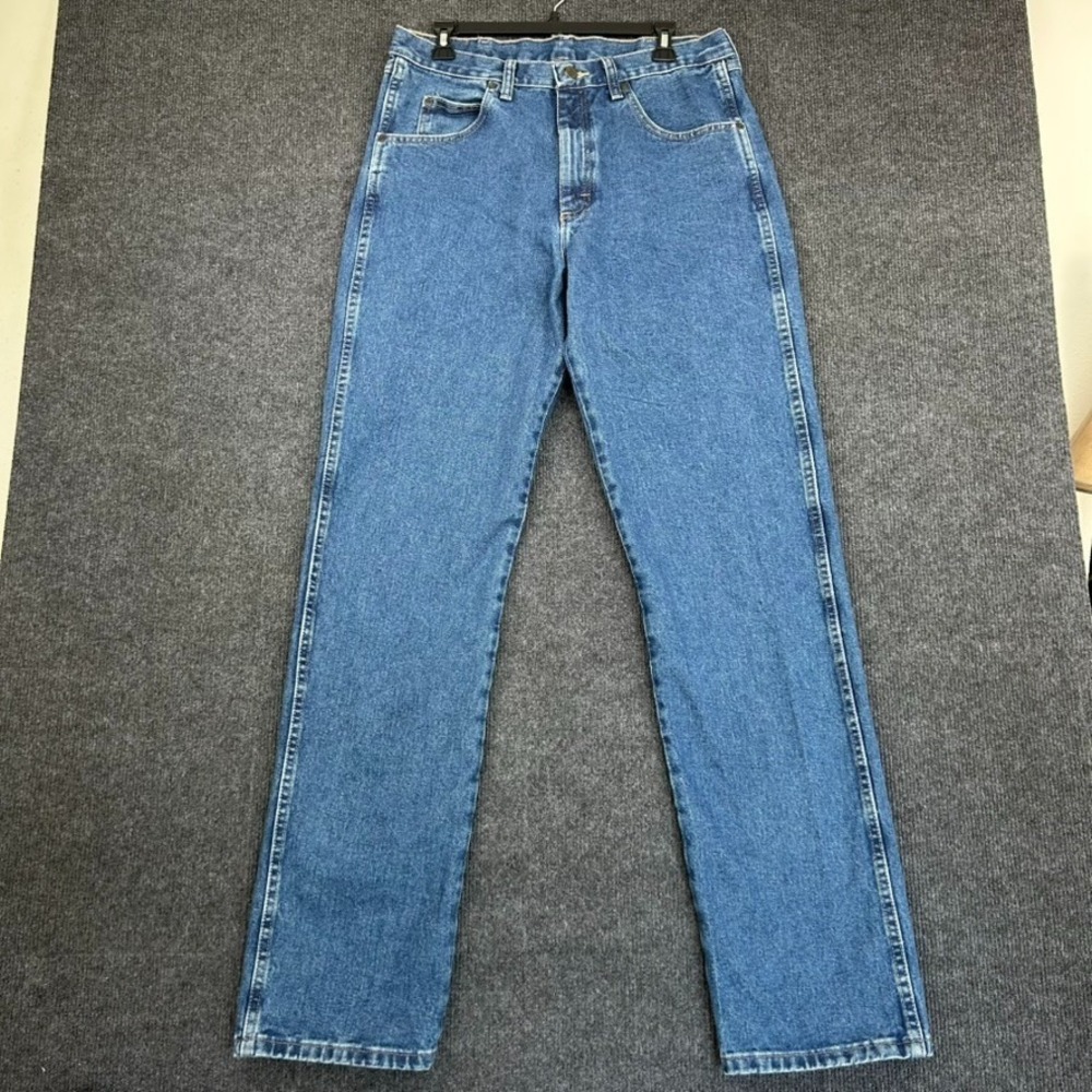 Wrangler Rugged Wear Men's‎ Jeans Denim Blue 34X36 Med Wash Workwear Cowboy